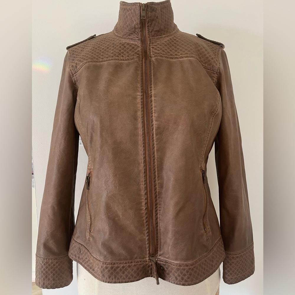 💕 2/$25 Plus Vegan Leather Jacket